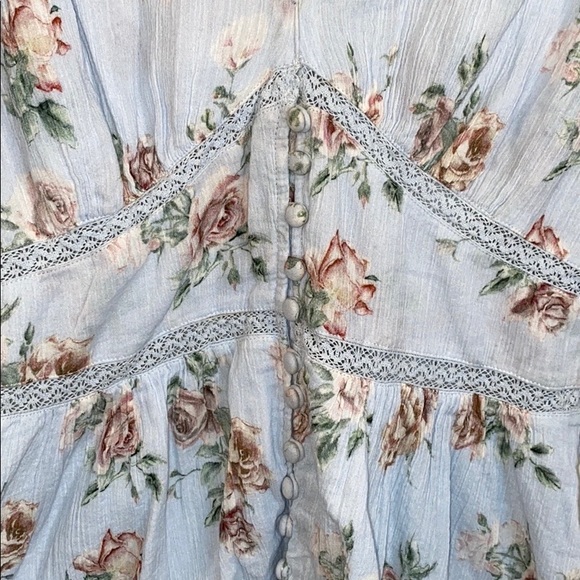 LoveShackFancy Dress in Peri Print S - Picture 3 of 5